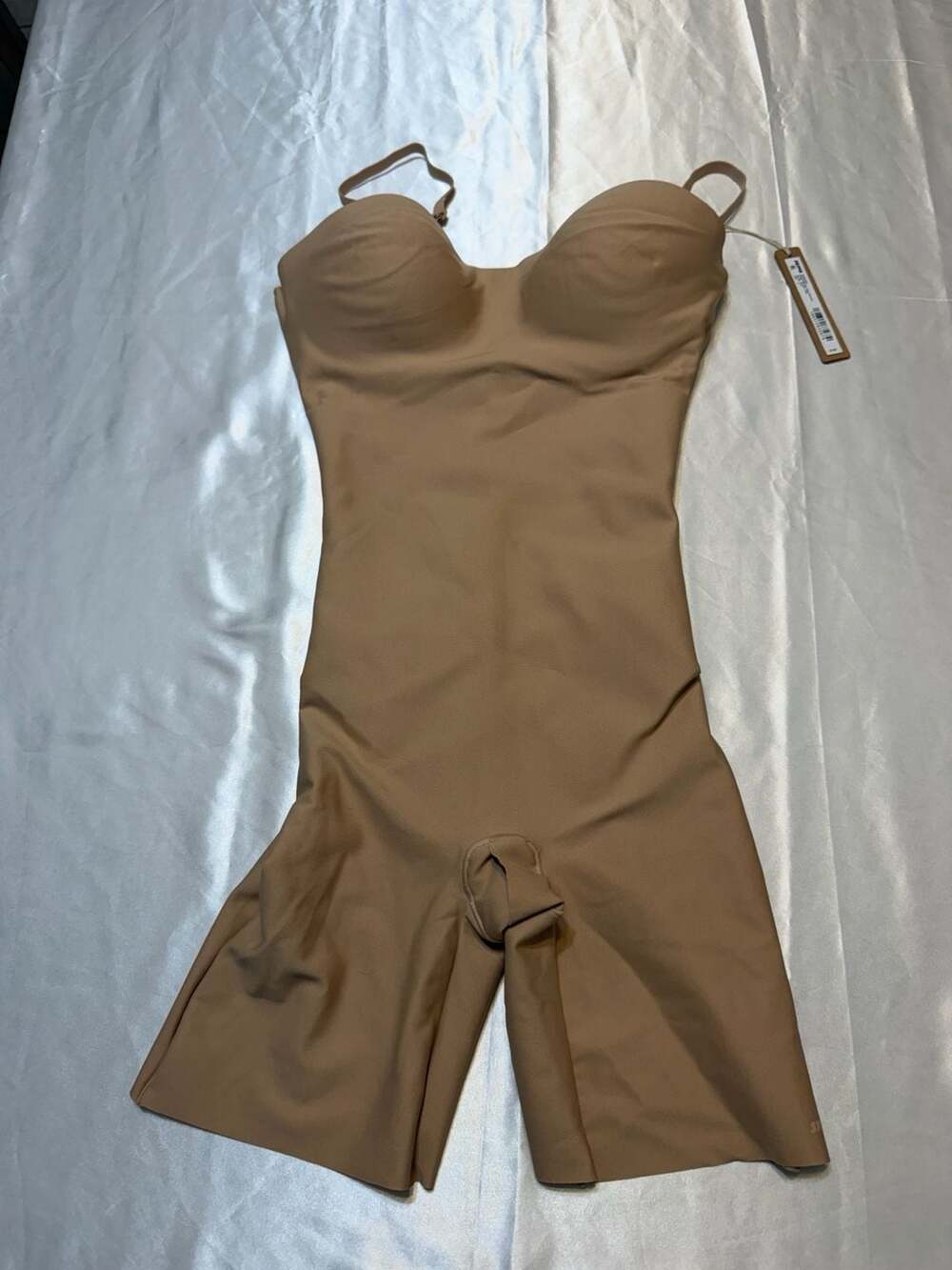 SKIMS Underwire Mid Thigh Bodysuit in Clay